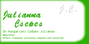 julianna csepes business card