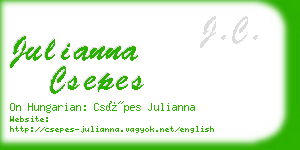 julianna csepes business card